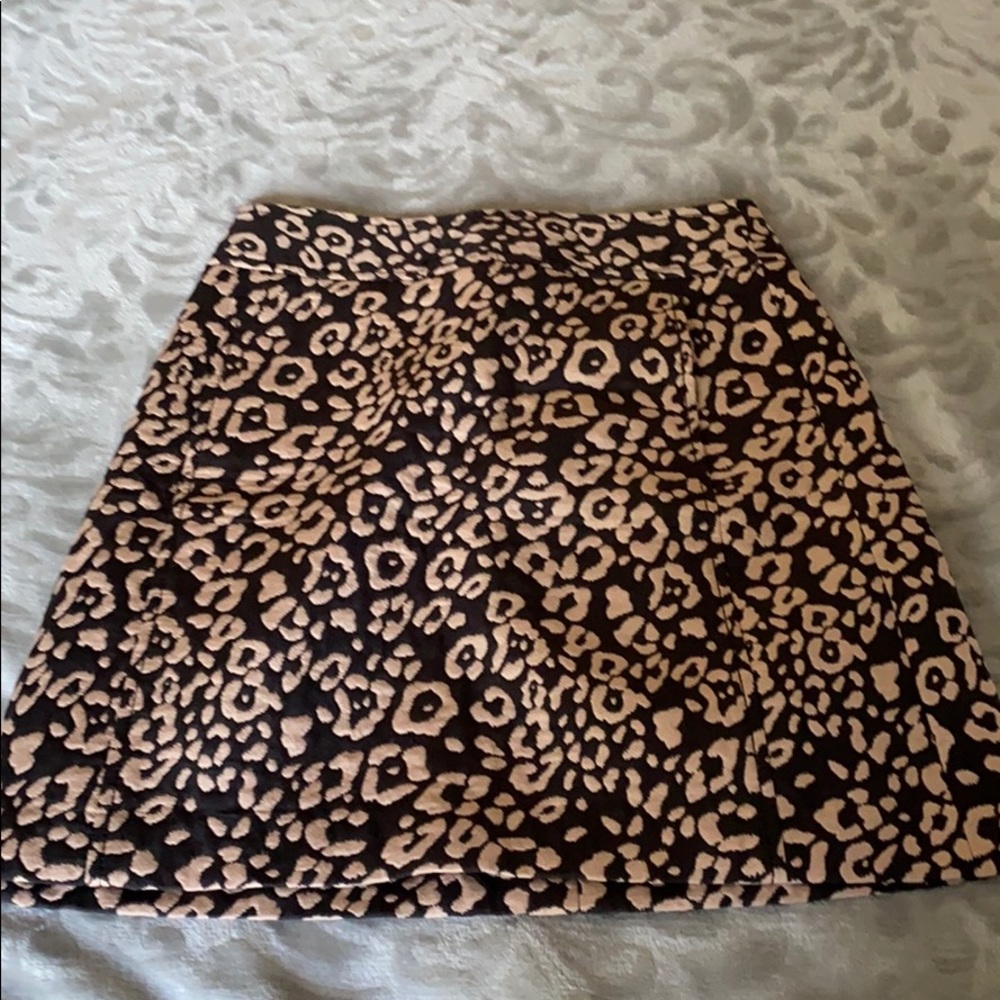 Loft cheetah print skirt